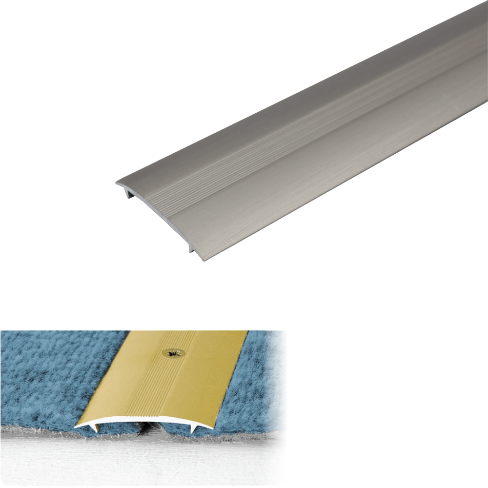 C68 36mm Anodised Aluminium Carpet Cover Strip Profile