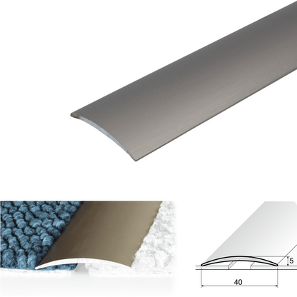 A13 40mm Anodised Aluminium Self Adhesive Door Threshold Strip
