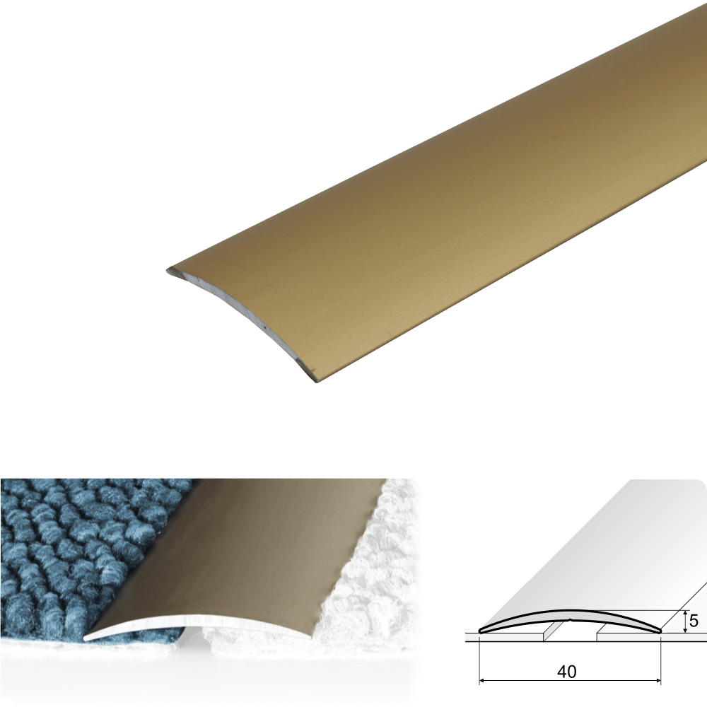 A13 40mm Anodised Aluminium Self Adhesive Door Threshold Strip