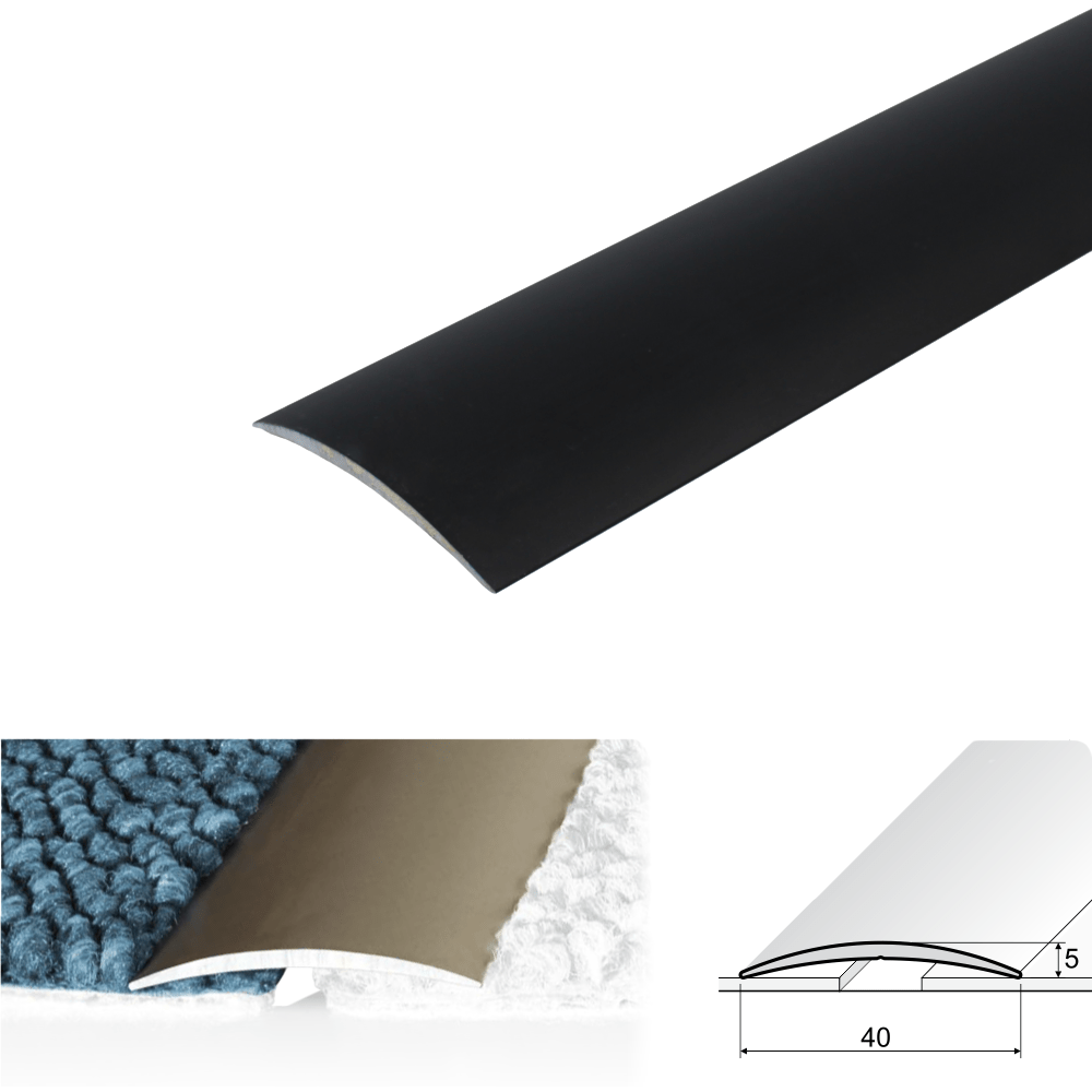 A13 40mm Anodised Aluminium Self Adhesive Door Threshold Strip