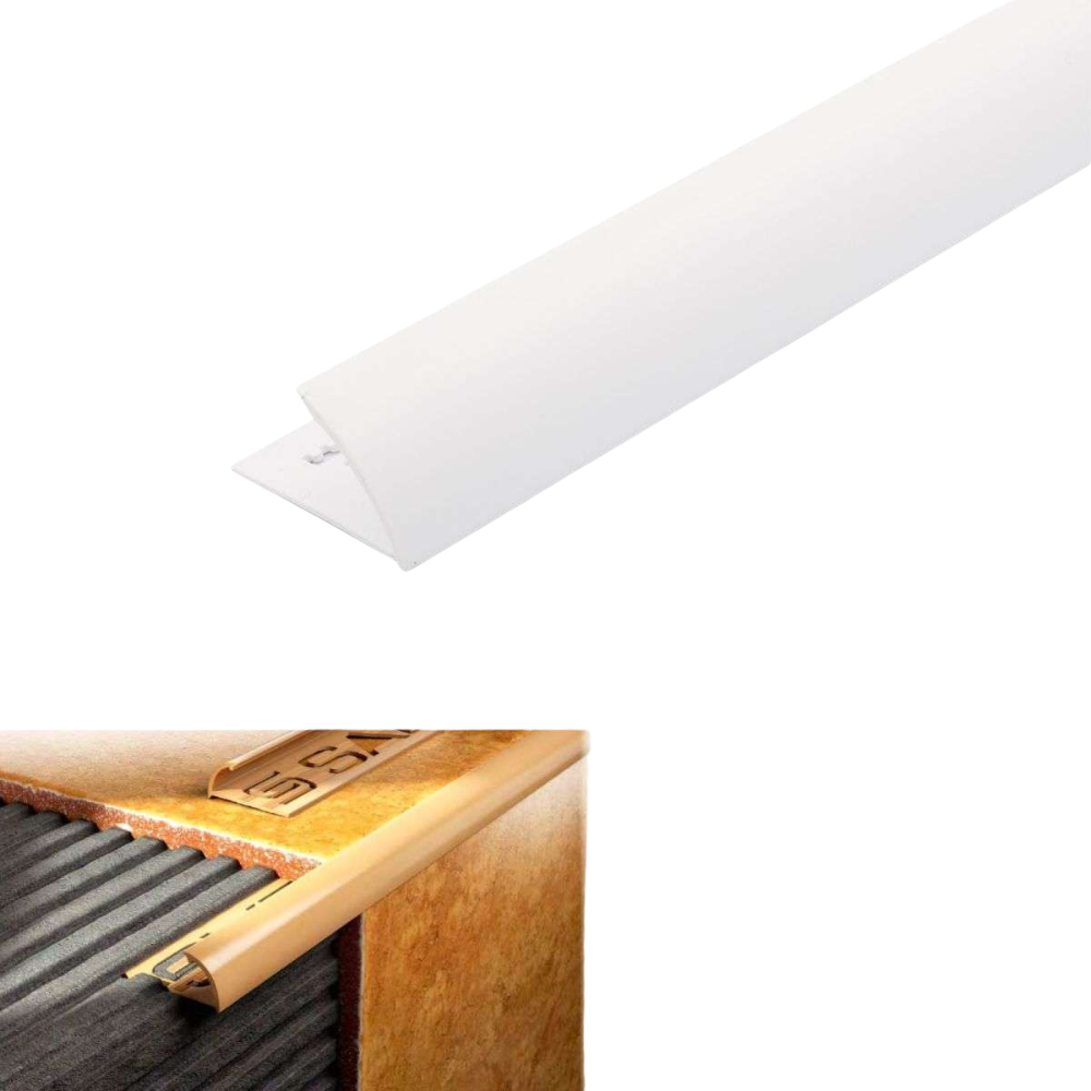 Round Edge PVC Tile Trims Quadrant Tile 8,10,12.5mm