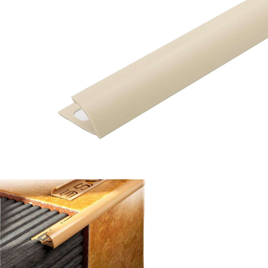 Round Edge PVC Tile Trims Quadrant Tile 8,10,12.5mm