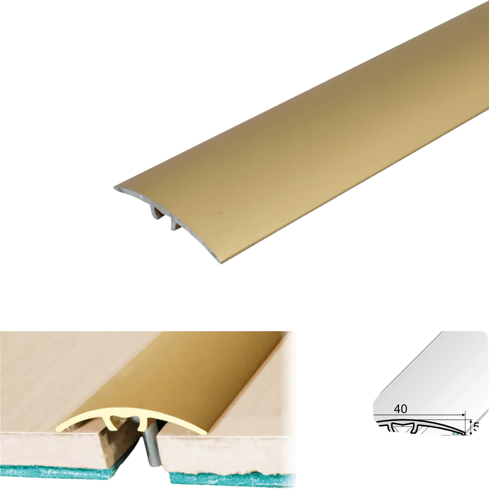 A64 40mm Anodised Aluminium Door Threshold Strip