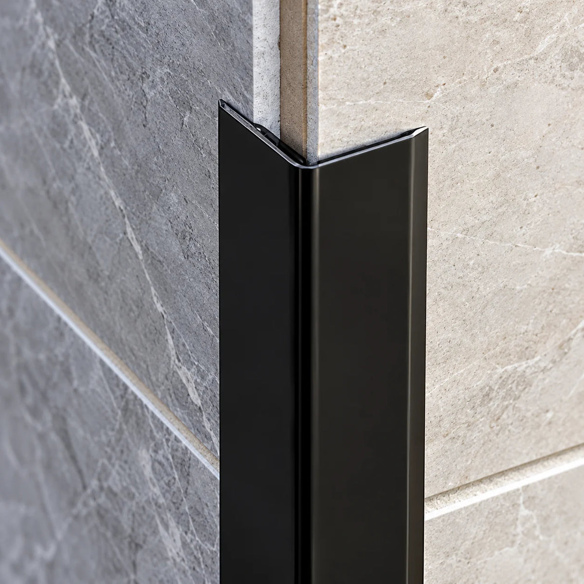20x20mm aluminium corner trim for protecting damaged and exposed wall edges