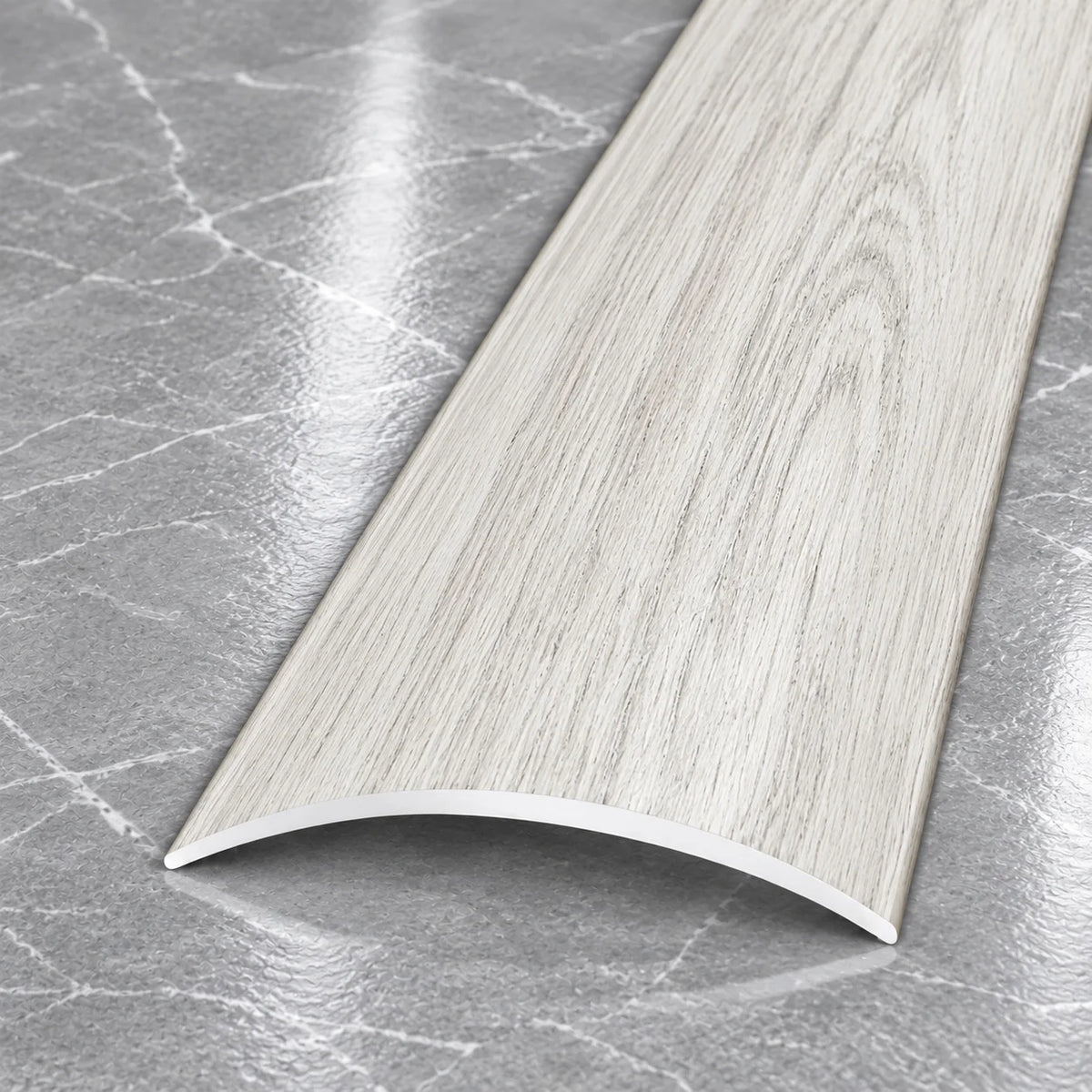 40mm Wood Effect Aluminium Self-Adhesive Threshold Strip In Vanilla Oak Color