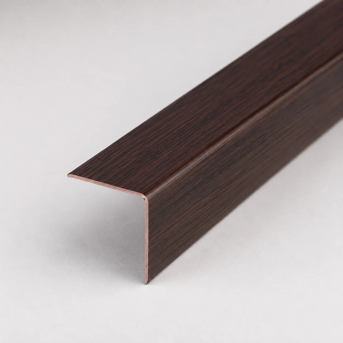 PVC Plastic Edge Protector Moulding Wood Effect Corner Angle Trim 90° In Venge Color
