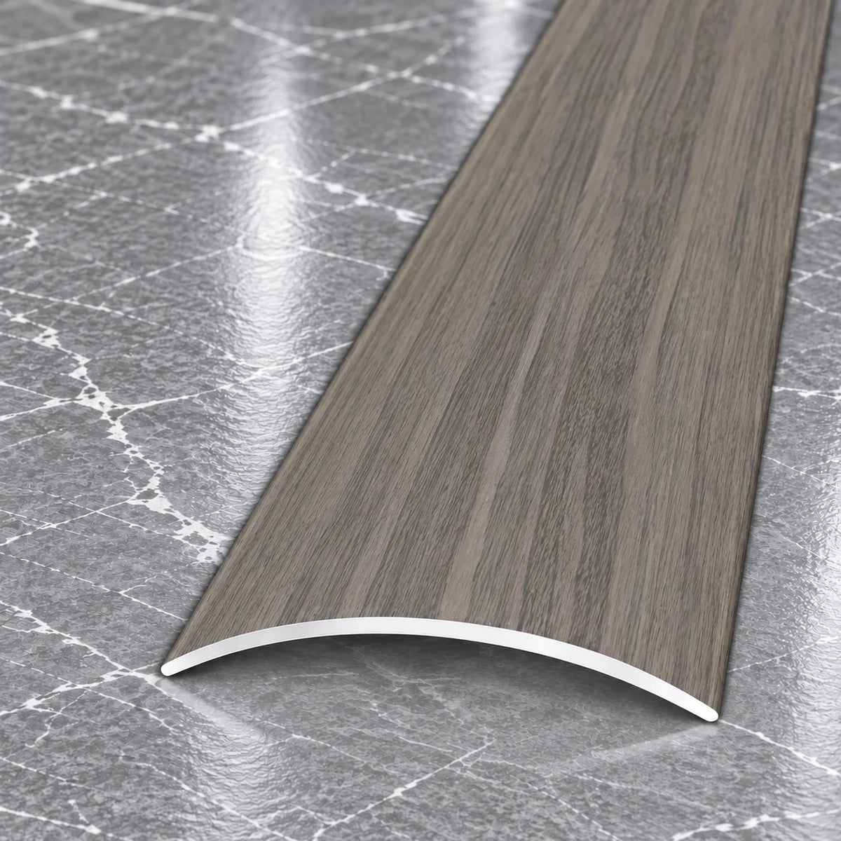 40mm Wood Effect Aluminium Self-Adhesive Threshold Strip In Verden Oak Color