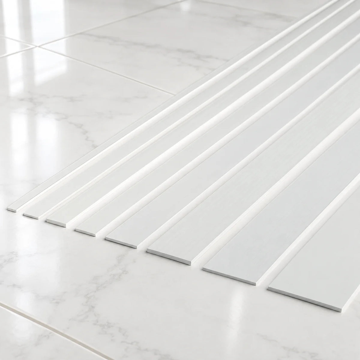PVC Plastic TW Black White Anthracite Flat Bar Strip White All Sizes