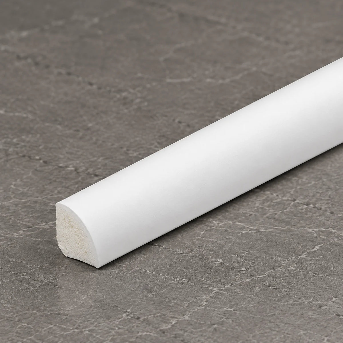 Decorative Flooring Window Edge Beading Worktop Strip uPVC 13mm Quadrant Trim Moulding In White Color