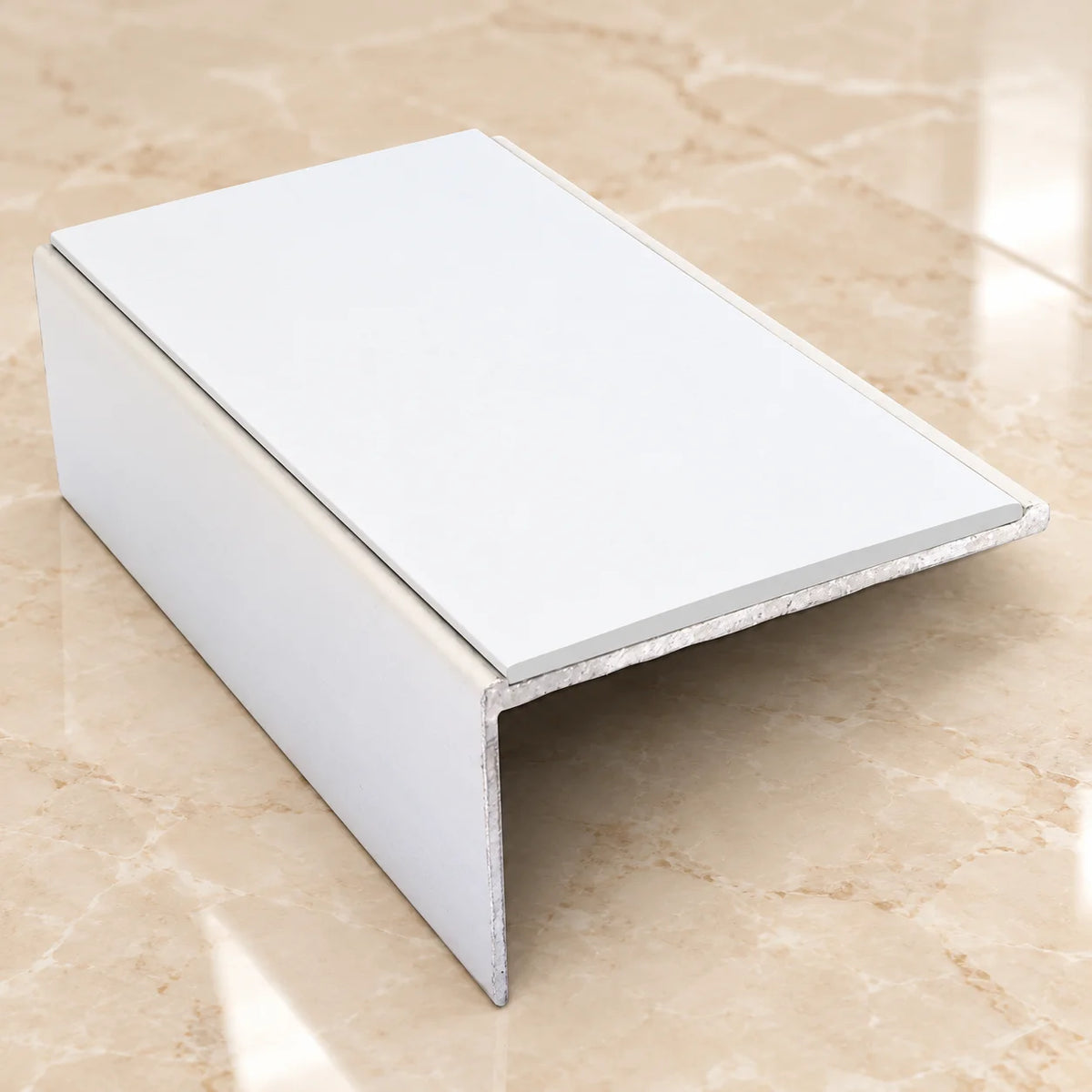 NSL01 56x32mm Aluminium Non-Slip Stair Nosing In White Color