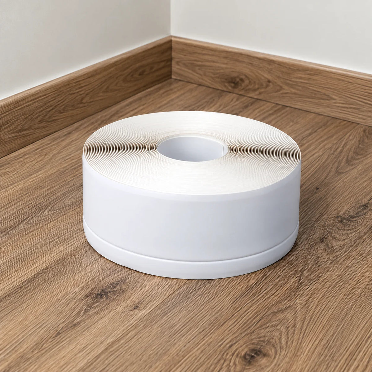 Flexible PVC Skirting Board Soft Trim Strip 100x25 MM x 10 M Length In White Color