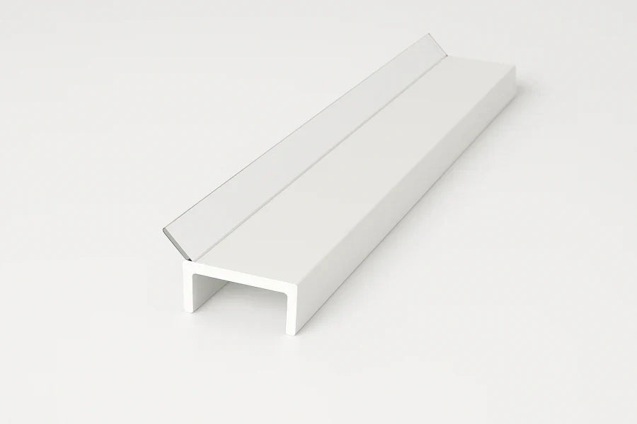 White PVC Plinth Sealing Strip for Kickboards 16mm-18mm