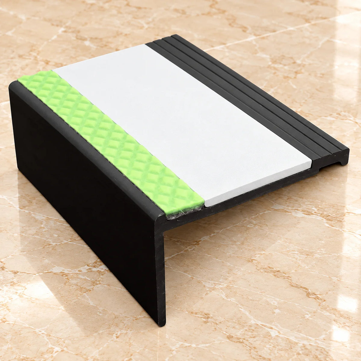AHP 67.5x39mm Aluminator® PVC Non-Slip Stair Nosing In White Color