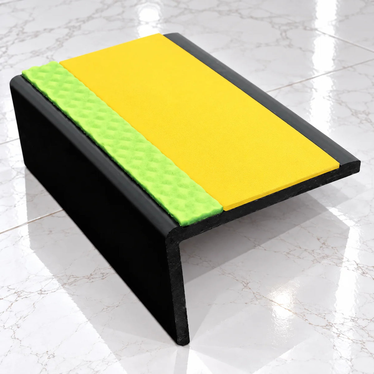 ASP 62.5x35mm Aluminator® Slimline Stair Nosing In Yellow Color