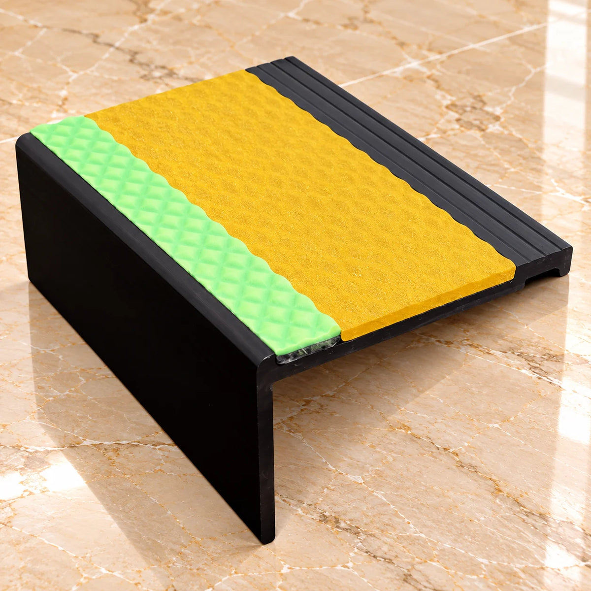 AHP 67.5x39mm Aluminator® PVC Non-Slip Stair Nosing In Yellow Color