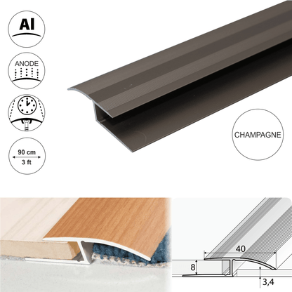 Anodised Aluminium Door Threshold Ramp Profile