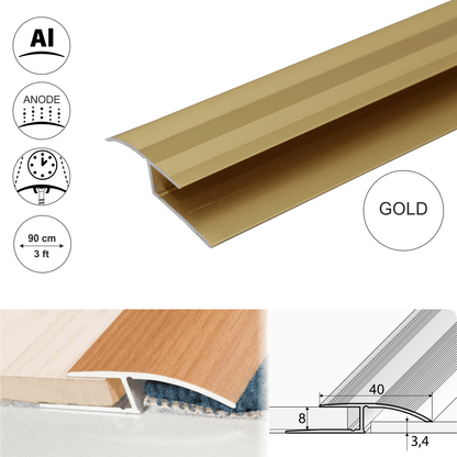 Anodised Aluminium Door Threshold Ramp Profile