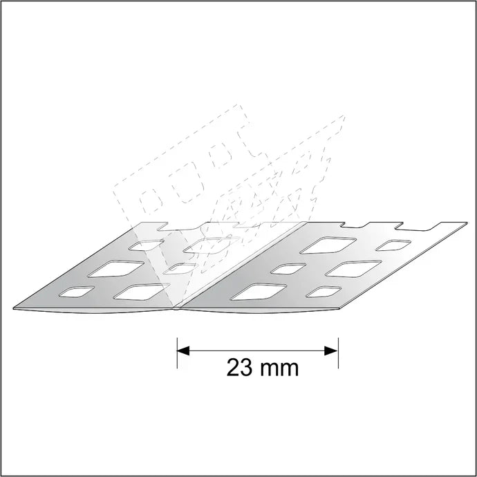 10 X 23x23 Pvc Universal Render Corner Bead 2.5m