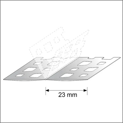 10 X 23x23 Pvc Universal Render Corner Bead 2.5m