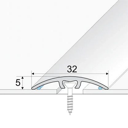 A66 32mm Anodised Aluminium Door Threshold Strip