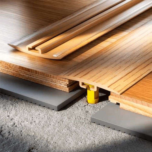 D-P0100 36mm Pvc Wood Effect Door Threshold Flat Profile