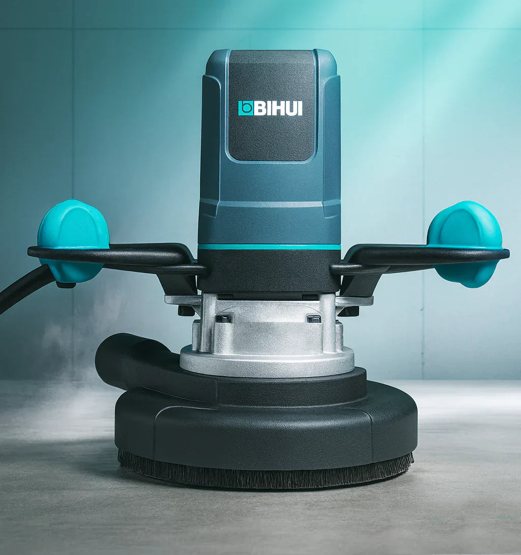Bihui 1900W Concrete Grinder with Dual row Diamond Disc 180 mm