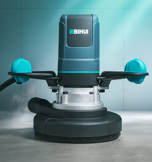 Bihui 1900W Concrete Grinder with Dual row Diamond Disc 180 mm