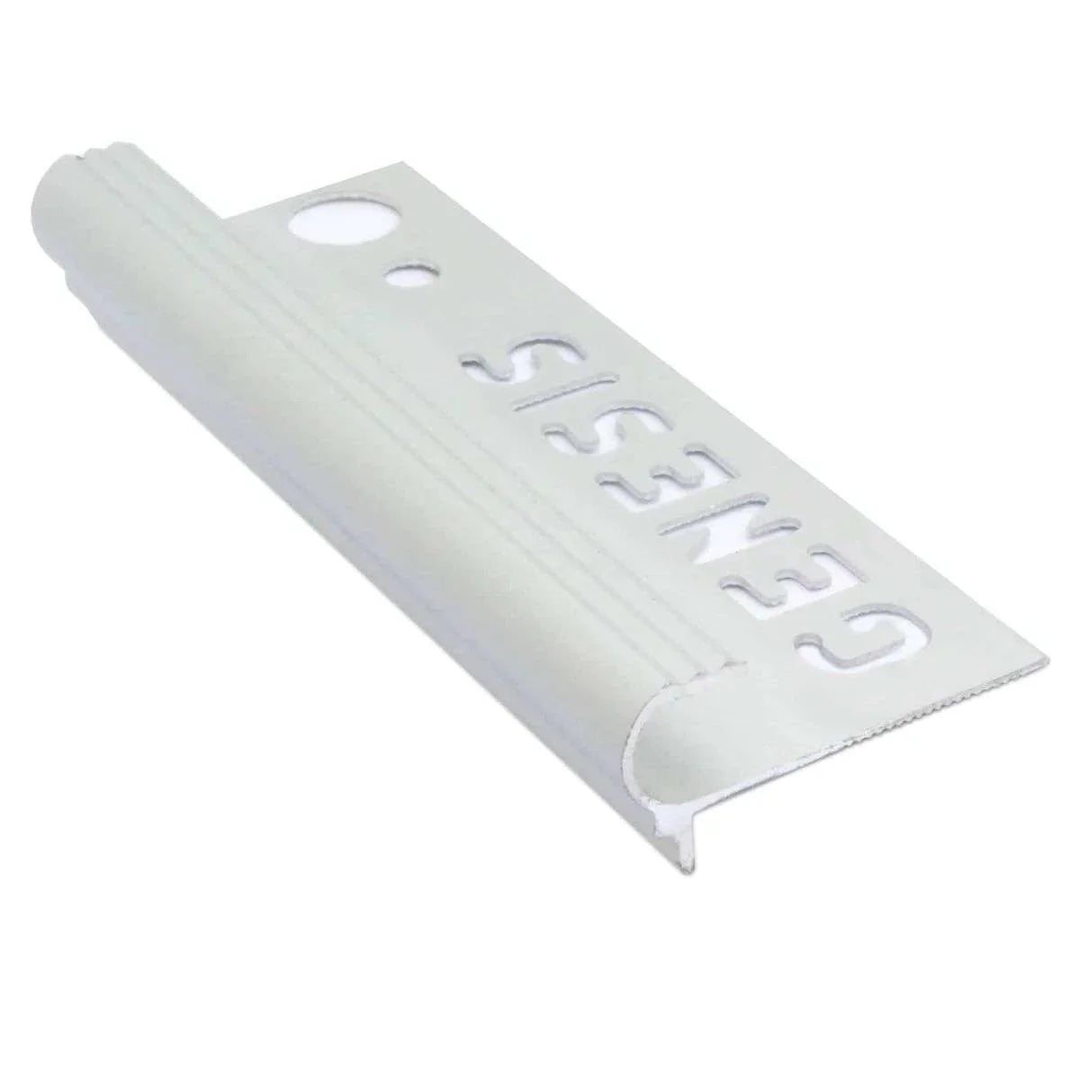 NAT Tile-In Bullnose Stair Edge Profile for 10mm &amp; 12mm Tiles – Aluminium Non Slip Nosing Trim