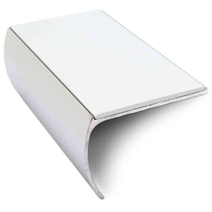 NSL03 57 x 40mm Aluminium Non Slip Stair Nosing Bullnose Edge Trim With Pvc Insert