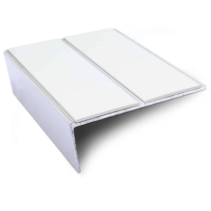 NSL10 85 x 32mm Aluminium Non Slip Stair Nosing Edge Trim With Pvc Insert