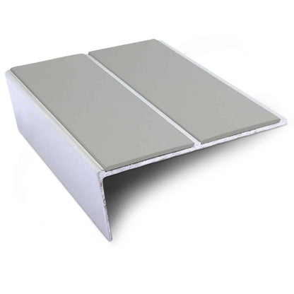 NSL10 85 x 32mm Aluminium Non Slip Stair Nosing Edge Trim With Pvc Insert