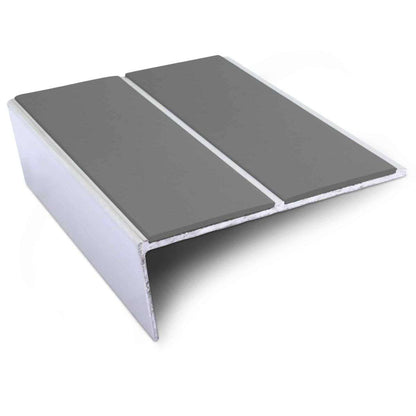 NSL10 85 x 32mm Aluminium Non Slip Stair Nosing Edge Trim With Pvc Insert