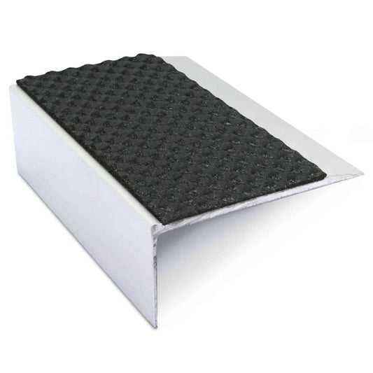 NSL15 Tredsafe 66 x 32mm Aluminium Non Slip Stair Nosing Edge Trim With Pvc Insert