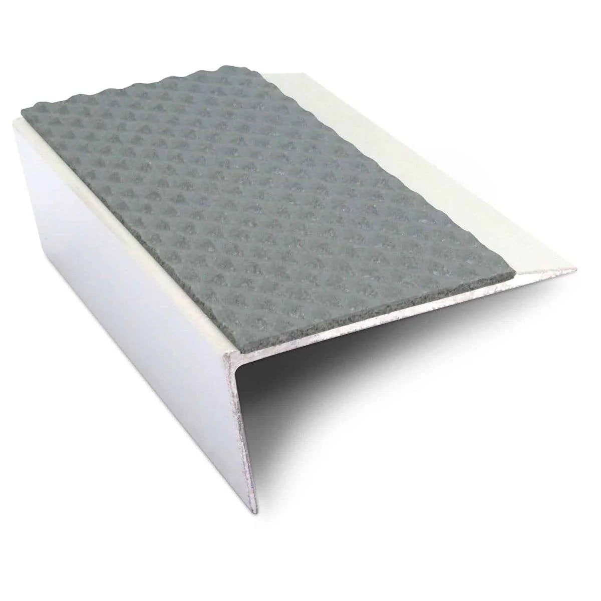 NSL16 Tredsafe Aluminium Non Slip Stair Nosing Edge Trim 66 x 32mm with PVC Insert Rakeback