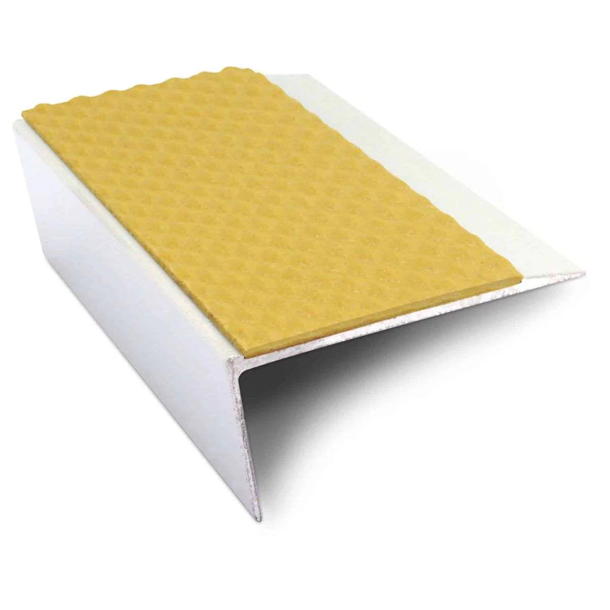 NSL16 Tredsafe Aluminium Non Slip Stair Nosing Edge Trim 66 x 32mm with PVC Insert Rakeback