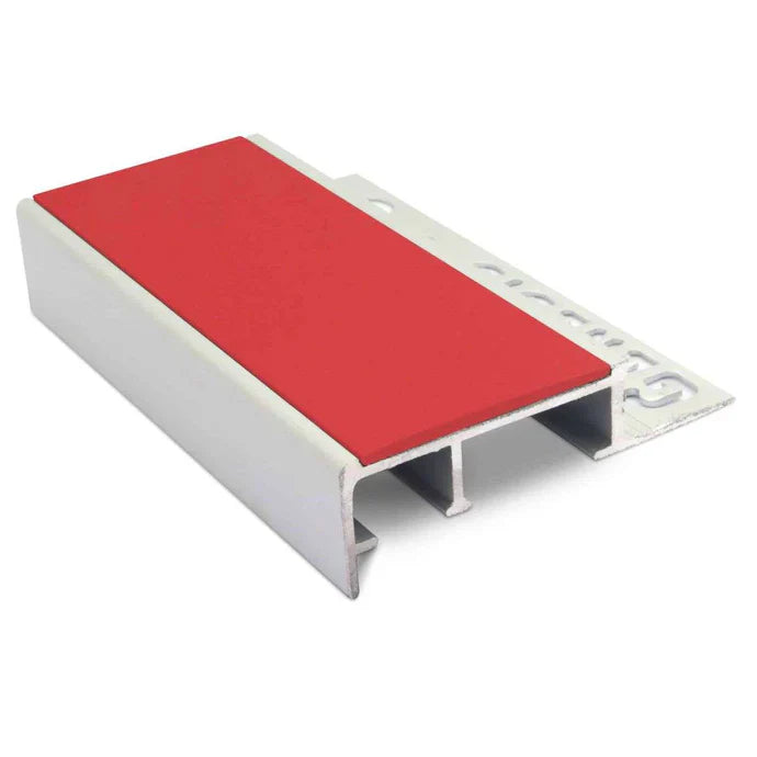 NTS 2.8m Slimline Ceramic Tile-In Non-Slip Aluminium Stair Nosing – PVC Insert