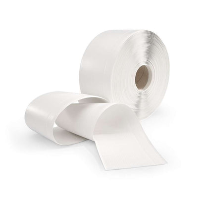 Roll of white tape on a white background