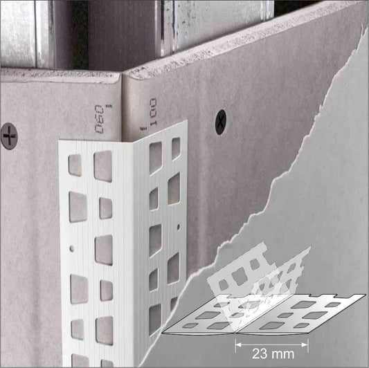 10 X 23x23 Pvc Universal Render Corner Bead 2.5m